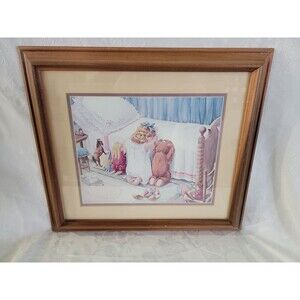 Little Girl Praying Framed Artwork